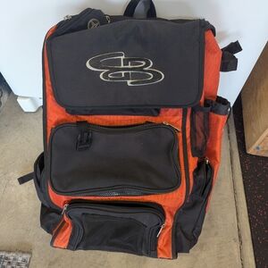 Stylish Black and Orange Men's Backpack